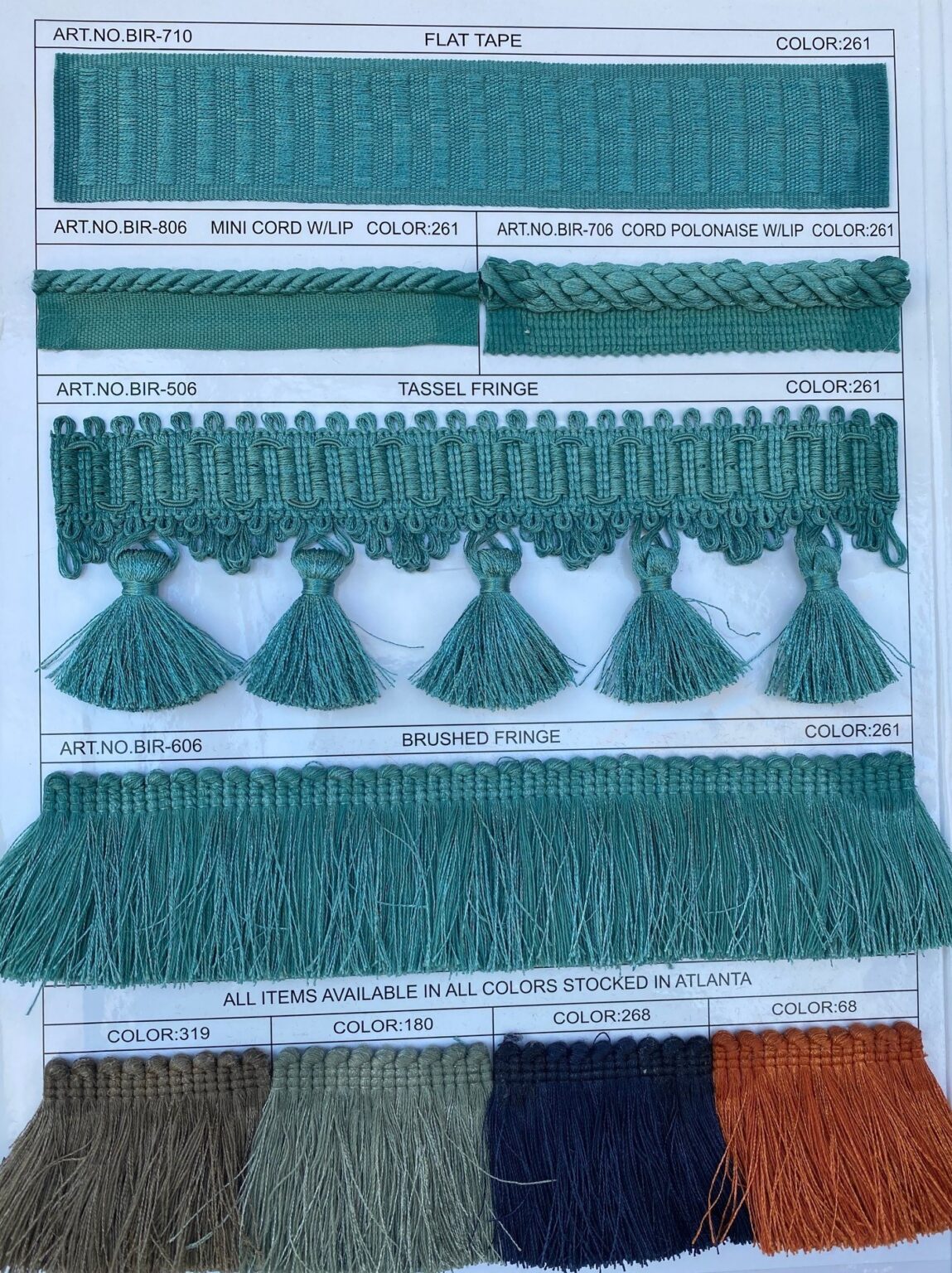 Solid Trimmings Award Fabrics, Inc.